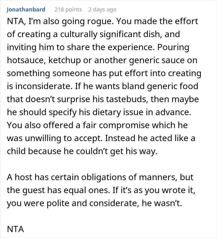 Guy Doesn't Allow Sister's BF To Ruin His Italian Dish With Asian Hot Sauce, Drama Ensues