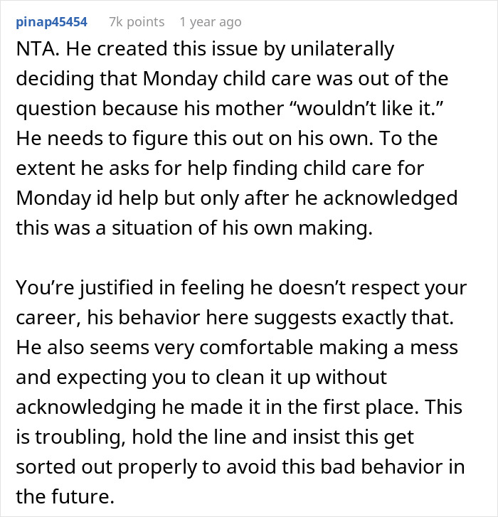 Man Refuses To Hire A Nanny Because His Mom &ldquo;Wouldn&rsquo;t Like It&rdquo;, Jeopardizes Wife&rsquo;s Career Instead