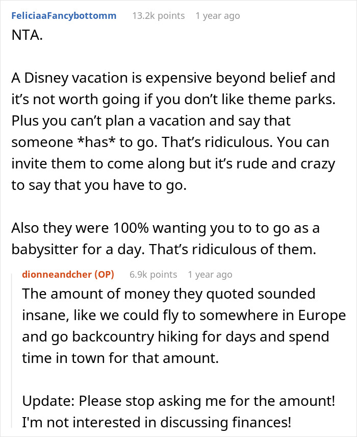 Childless Couple Get Accused Of 'Ruining' A Family Vacation By Not Going, Find Out They Were Expected To Babysit