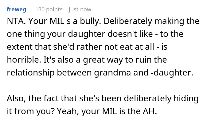 Woman Kicks MIL Out After Discovering She Starved Her Kid As She Kept Making Dinners Containing The One Thing She Hates The Most