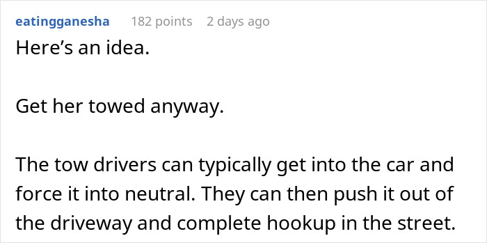 Guy Serves Refreshing Revenge After Someone Parks In His Driveway, Blocks Them In And Then Opens Up A Beer