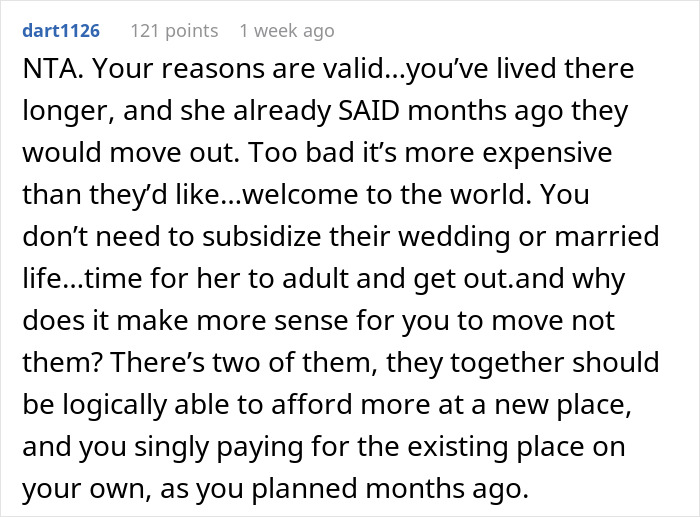 24 Y.O. Woman Refuses To Move Out Of Her Shared Apartment After Her Roommate Gets Engaged, Roommate Gets Livid 24 Y.O. Woman Refuses To Move Out Of Her Shared Apartment After Her Roommate Gets Engaged, Roommate Gets Livid