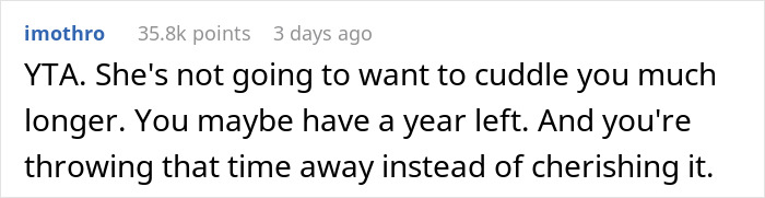 Mom Tells Her 11 Y.O. Daughter That She&rsquo;s &ldquo;Too Old&rdquo; To Cuddle, The Girl Stops Talking To Her Unless Asked