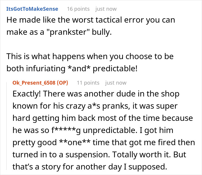 Man Is Fed Up With Coworker Kicking The Bucket He Sits On Out From Under His Butt, Fills It With Nuts And Bolts, Cuts The Bottom Off, And Observes The Chaos