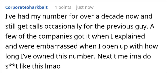 Guy Is Sick And Tired Of Getting Random Phone Calls, Maliciously Complies When Previous Owner Of Number Refuses To Help Out