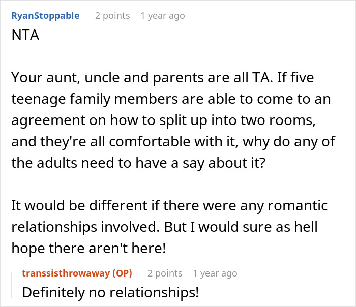 "[Am I The Jerk] For Moving My Trans Sister Into My 'Room' On Our Camping Holiday?"