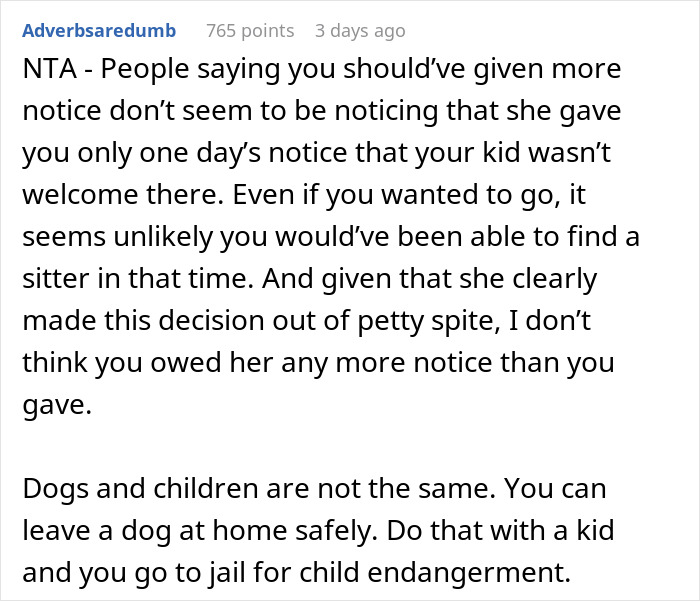 Woman Is Offended Her Dog Wasn't Welcome At Brother's Christmas, Bans His Child From Her New Year's, Goes Livid When The Brother Doesn't Come Woman Is Offended Her Dog Wasn't Welcome At Brother's Christmas, Bans His Child From Her New Year's, Goes Livid When The Brother Doesn't Come