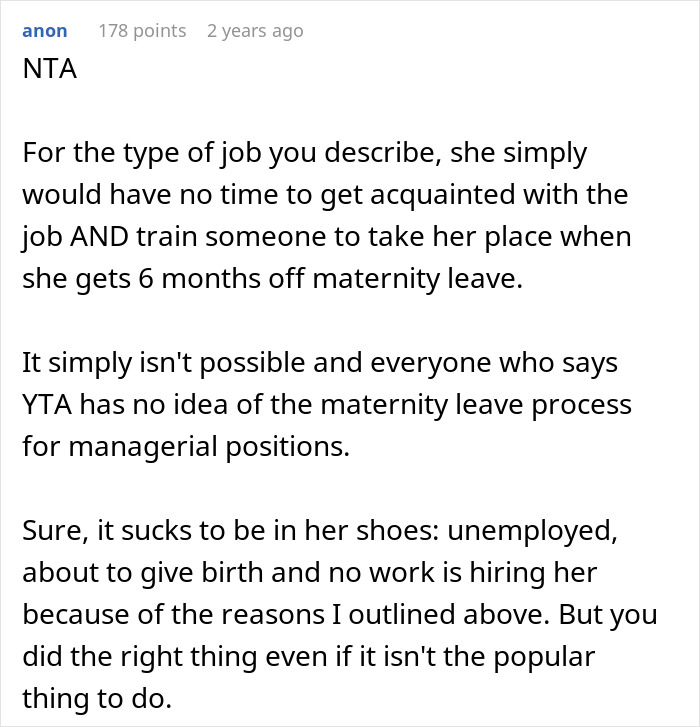 "The Decision Is Perfectly Legal": HR Rejects Candidate Because She's 7 Months Pregnant