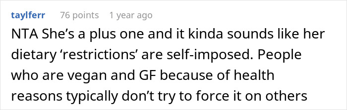 “He Told Us Lisa Will Be Mad”: Person Refuses To Adjust Their Wedding Menu To Satisfy Their Gluten-Free, Vegan Guest “He Told Us Lisa Will Be Mad”: Person Refuses To Adjust Their Wedding Menu To Satisfy Their Gluten-Free, Vegan Guest