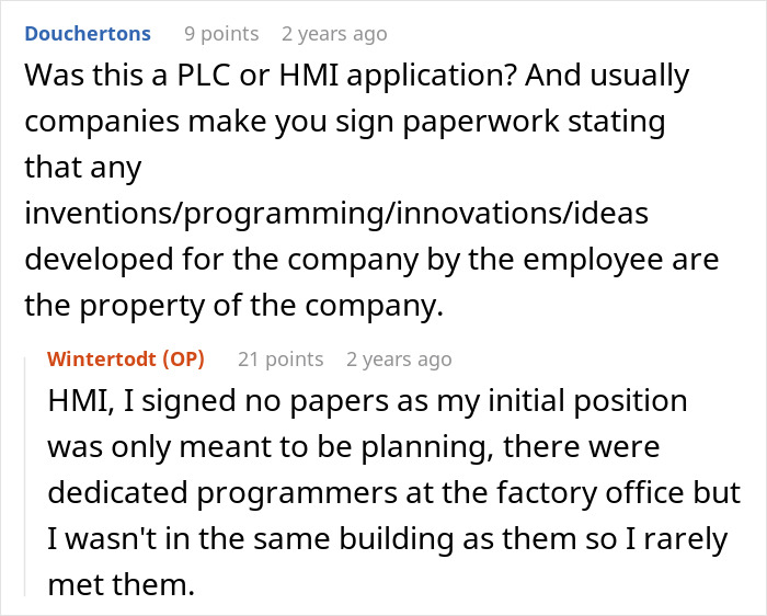 "The Factory Chief Laughed In My Face": Employee Takes Important System They Created With Them When They're Fired "The Factory Chief Laughed In My Face": Employee Takes Important System They Created With Them When They're Fired