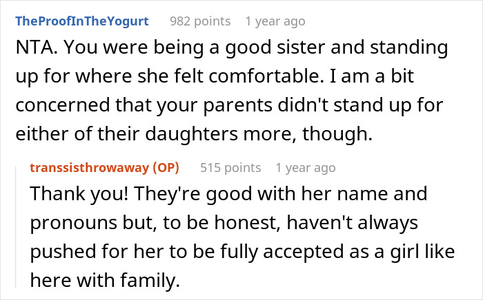 "[Am I The Jerk] For Moving My Trans Sister Into My 'Room' On Our Camping Holiday?"