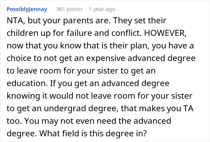 &ldquo;They Then Called Me A Jerk&rdquo;: Person Refuses Parents&rsquo; Request To Pay For Their Sister&rsquo;s College Tuition And Fees