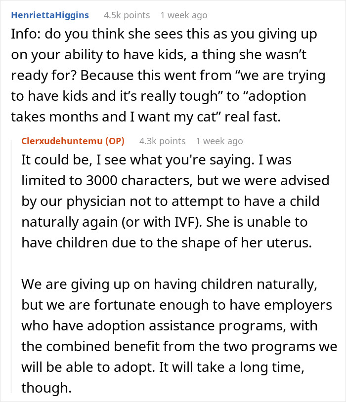 "Her Or The Cat": Man Asks For Advice After Wife Who Went Through Stillbirth Refuses To Allow His Beloved Pet Back In The House