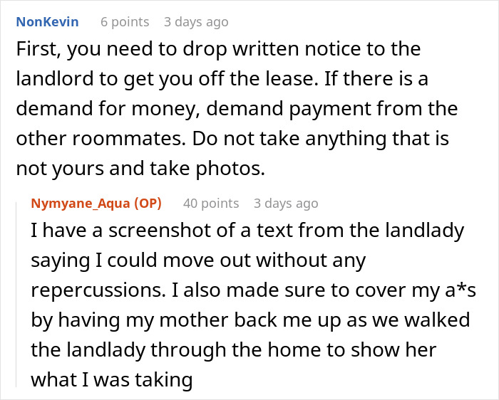 Woman Takes Everything She Owns From The House When Moving Out To Get Back At Mean Roommates Who Were Plotting To Drive Her Out