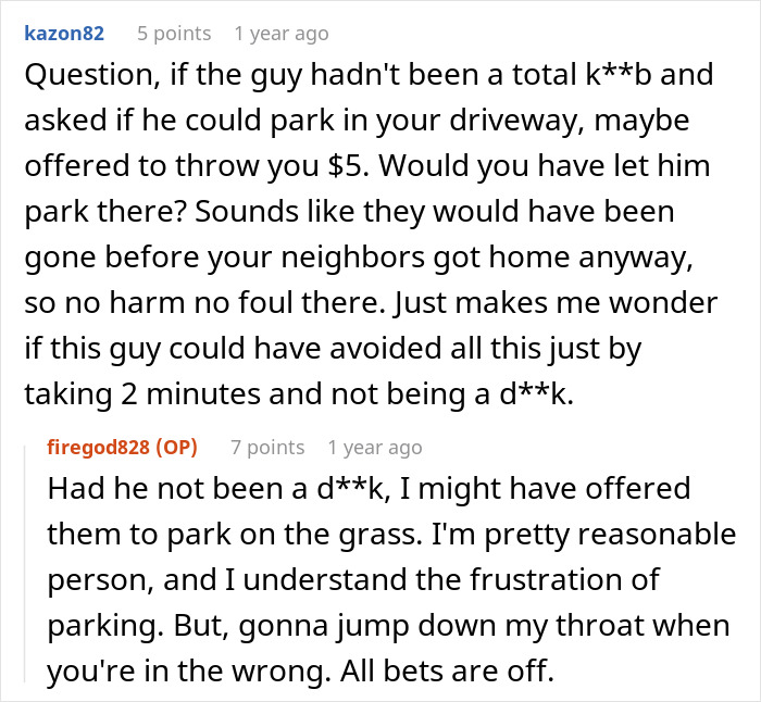 Entitled Parents Throw A Scene After Parking In This Guy's Driveway, Call The Cops On Him, Get Themselves Towed And Nearly Arrested Instead