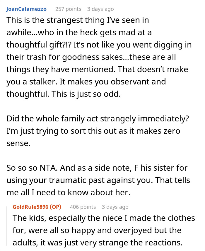 Woman Is Called 'A Stalker' By Future In-Laws After They Were Creeped Out By How Personal Her Christmas Gifts Were