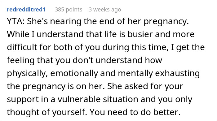 Man Asks If He Was Wrong Not To Help His Wife After She Had 'An Accident', Gets A Reality Check