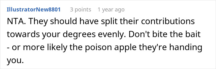 &ldquo;They Then Called Me A Jerk&rdquo;: Person Refuses Parents&rsquo; Request To Pay For Their Sister&rsquo;s College Tuition And Fees