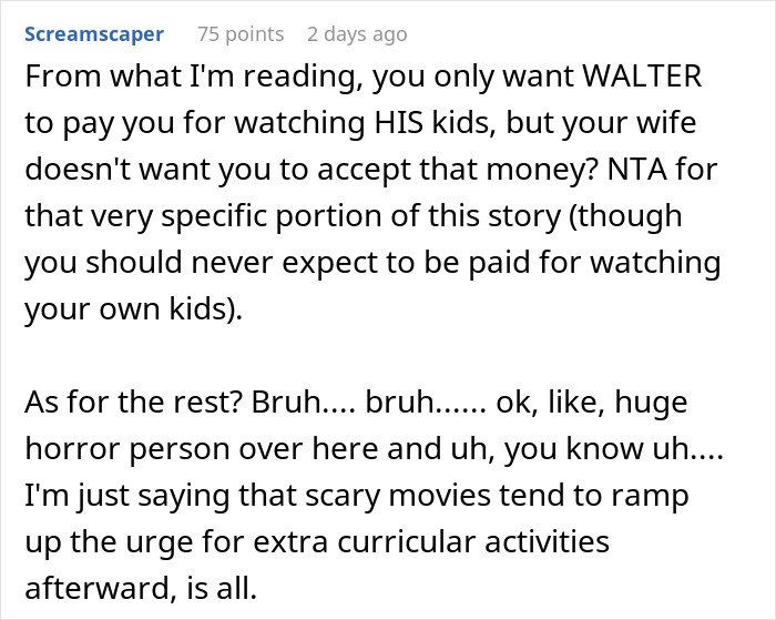 "You're Gonna Lose Her": Dad Expects To Be Paid For Babysitting Daughter While His Wife Hangs Out With Neighbor, The Internet Gives Him A Reality Check "You're Gonna Lose Her": Dad Expects To Be Paid For Babysitting Daughter While His Wife Hangs Out With Neighbor, The Internet Gives Him A Reality Check
