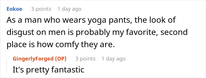 Guy Shows Up Wearing Flared Yoga Pants To Defend His Female Coworkers From New Manager Guy Shows Up Wearing Flared Yoga Pants To Defend His Female Coworkers From New Manager