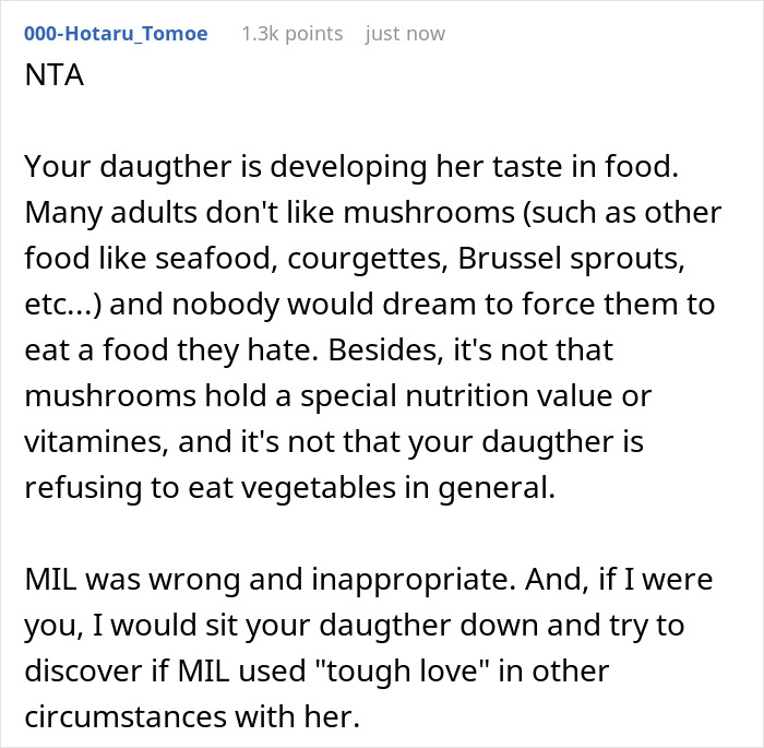 Woman Kicks MIL Out After Discovering She Starved Her Kid As She Kept Making Dinners Containing The One Thing She Hates The Most