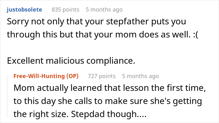 Man Complains Stepson Never Wears The Clothes He Buys Him Despite Him Saying They're Always Too Small, So Stepson Surprises Him On His Birthday Man Complains Stepson Never Wears The Clothes He Buys Him Despite Him Saying They're Always Too Small, So Stepson Surprises Him On His Birthday