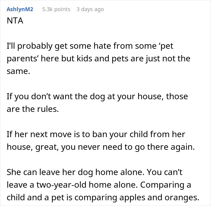 Woman Is Offended Her Dog Wasn't Welcome At Brother's Christmas, Bans His Child From Her New Year's, Goes Livid When The Brother Doesn't Come Woman Is Offended Her Dog Wasn't Welcome At Brother's Christmas, Bans His Child From Her New Year's, Goes Livid When The Brother Doesn't Come