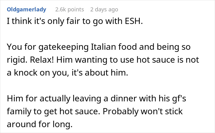 Guy Doesn't Allow Sister's BF To Ruin His Italian Dish With Asian Hot Sauce, Drama Ensues