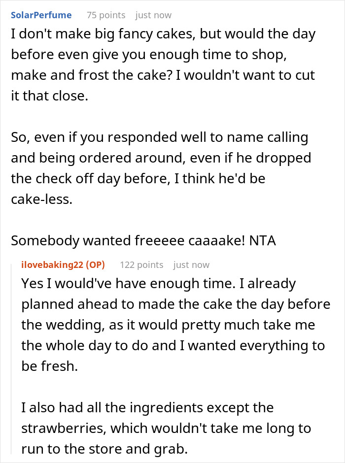 Brother Left Without Wedding Cake Because Sister Wouldn&rsquo;t Do It For Free After He Promised To Pay $400