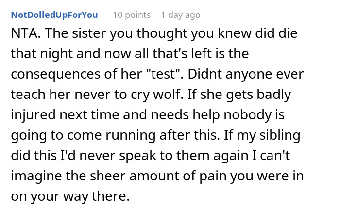 Woman Fakes Her Own Death As &ldquo;A Little Test&rdquo;, Proceeds To Ruin Her Relationship With Her Sister