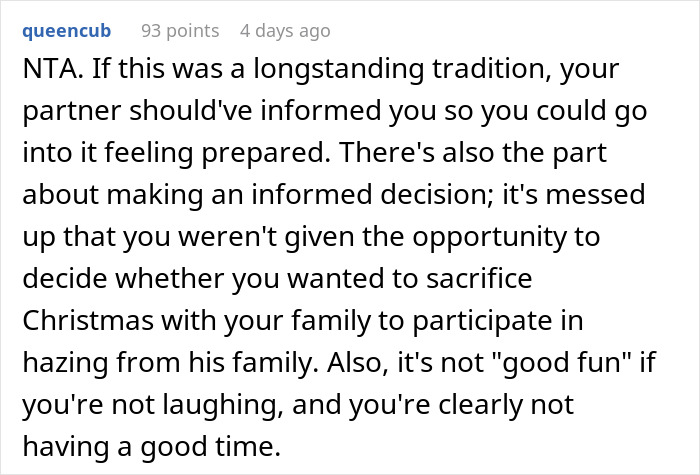 Person Goes To Celebrate Christmas With Fianc&eacute;'s Family For The First Time, Loses It After Getting 18 Pieces Of Coal As Gifts