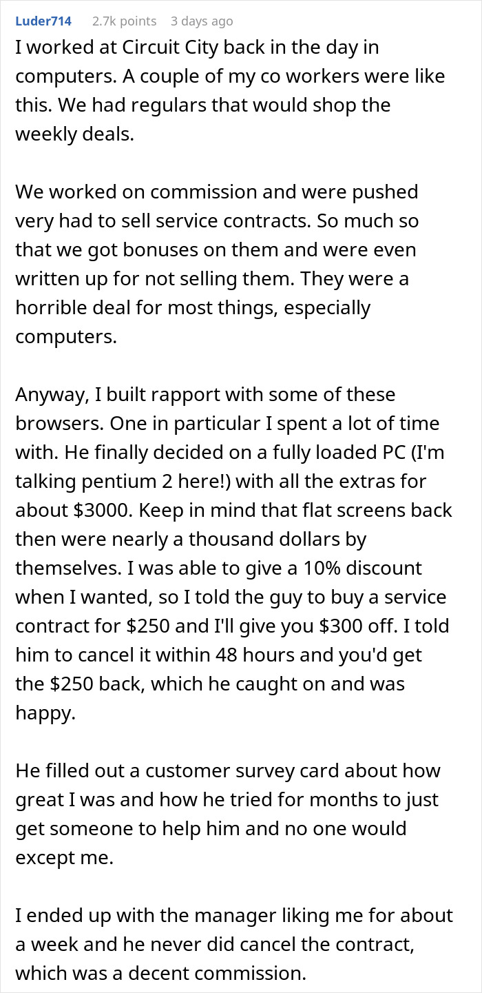 Salesperson Judges A Customer By His Appearance And Ignores Him, Gets Left Without A Commission