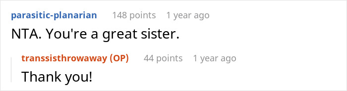 "[Am I The Jerk] For Moving My Trans Sister Into My 'Room' On Our Camping Holiday?"