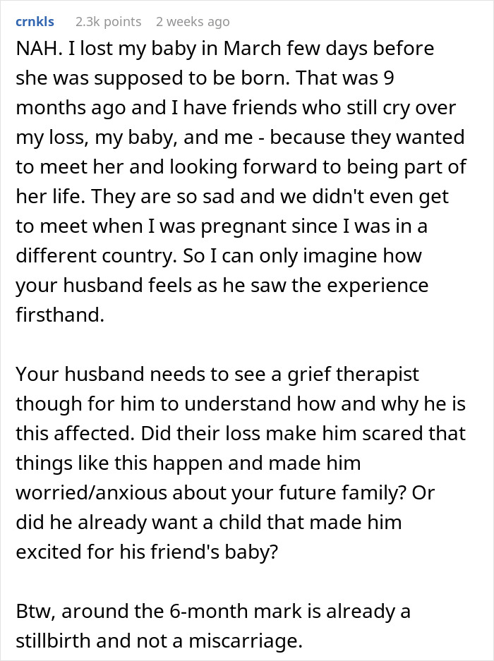 &ldquo;[Am I The Jerk] For Saying That My Husband&rsquo;s Reaction To A Miscarriage Is Excessive?&rdquo;