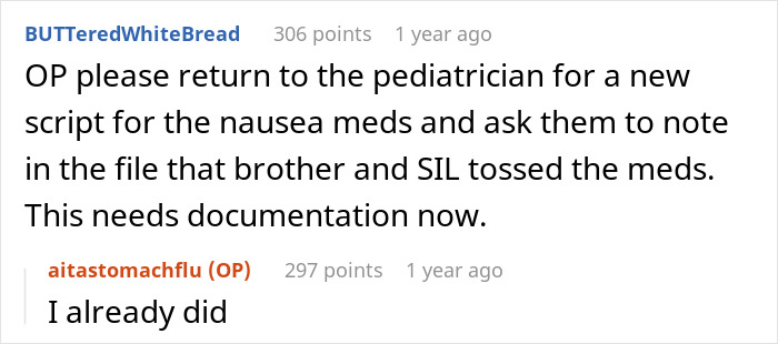 The Internet Backs This Mom Who Banned Her Brother And SIL From Seeing Her Daughter After They Threw Away Her Medicine