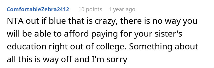 &ldquo;They Then Called Me A Jerk&rdquo;: Person Refuses Parents&rsquo; Request To Pay For Their Sister&rsquo;s College Tuition And Fees