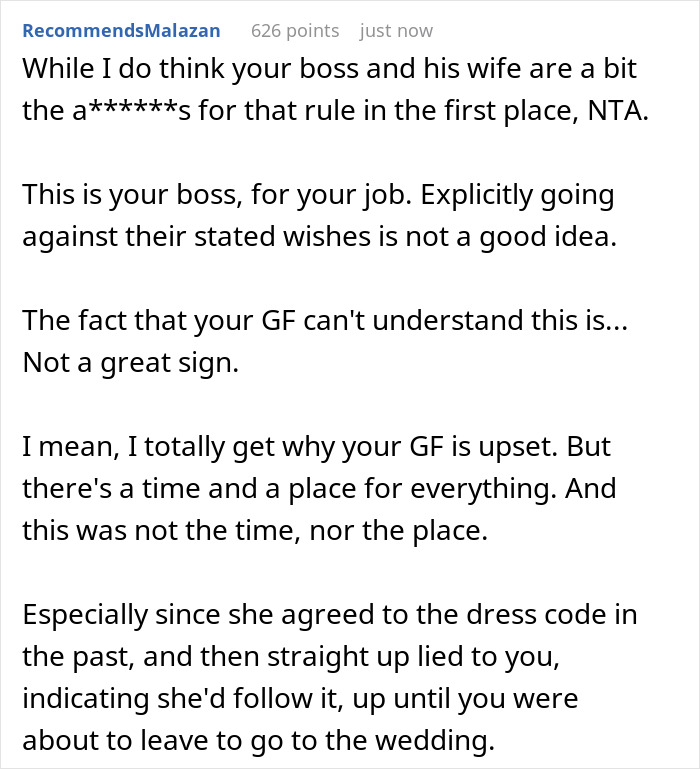 Guy Leaves For Boss's Wedding Alone After Seeing How Girlfriend Looks, Her Friends Call Him Cruel And Sexist, But The Internet Backs Him Up Guy Leaves For Boss's Wedding Alone After Seeing How Girlfriend Looks, Her Friends Call Him Cruel And Sexist, But The Internet Backs Him Up