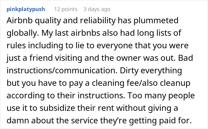 Airbnb Host Ruins Woman's Vacation So She Ruins His Illegal Business