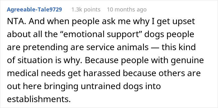 Karen Thinks This Person Has A "Fake" Service Dog, Gets Put In Her Place