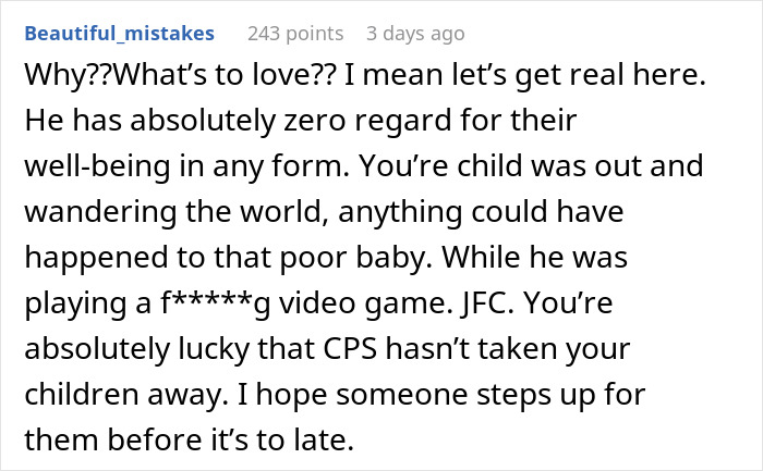 Woman Rushes Home After Learning Police Found Her Toddler By The Highway, Finds Her Husband Gaming In His Room Despite The Alarms Blasting