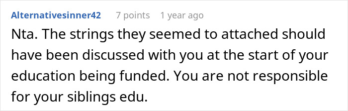 &ldquo;They Then Called Me A Jerk&rdquo;: Person Refuses Parents&rsquo; Request To Pay For Their Sister&rsquo;s College Tuition And Fees