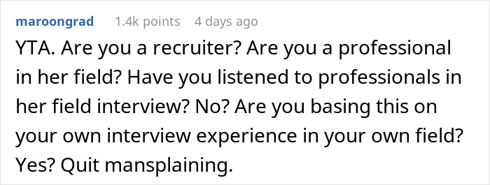 Person Wonders If They&rsquo;re In The Wrong For Criticizing Girlfriend For How She Takes Job Interviews, Gets A Slice Of Honesty Pie Online