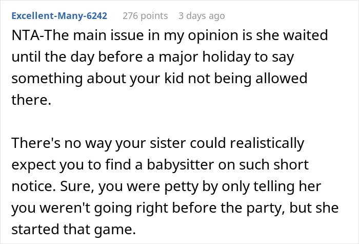 Woman Is Offended Her Dog Wasn't Welcome At Brother's Christmas, Bans His Child From Her New Year's, Goes Livid When The Brother Doesn't Come Woman Is Offended Her Dog Wasn't Welcome At Brother's Christmas, Bans His Child From Her New Year's, Goes Livid When The Brother Doesn't Come