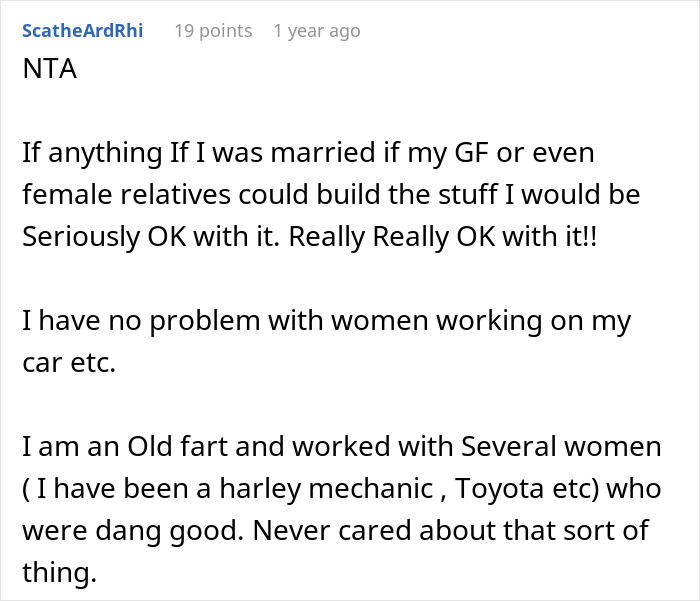 Wife Builds And Sets Up Furniture All By Herself, Husband Has A Problem With Her Taking Credit For It