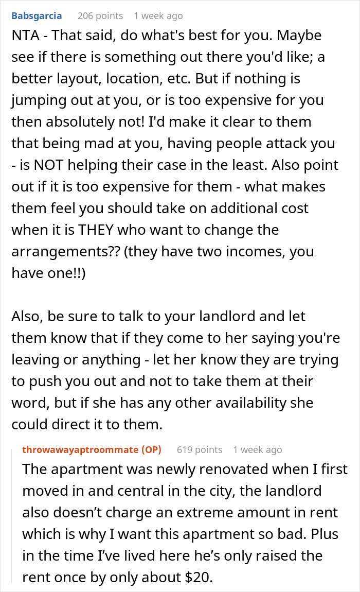 24 Y.O. Woman Refuses To Move Out Of Her Shared Apartment After Her Roommate Gets Engaged, Roommate Gets Livid 24 Y.O. Woman Refuses To Move Out Of Her Shared Apartment After Her Roommate Gets Engaged, Roommate Gets Livid