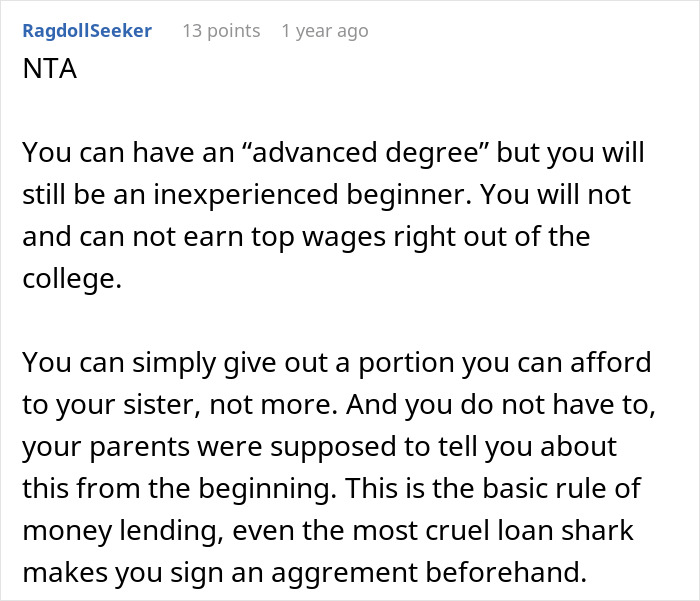 &ldquo;They Then Called Me A Jerk&rdquo;: Person Refuses Parents&rsquo; Request To Pay For Their Sister&rsquo;s College Tuition And Fees