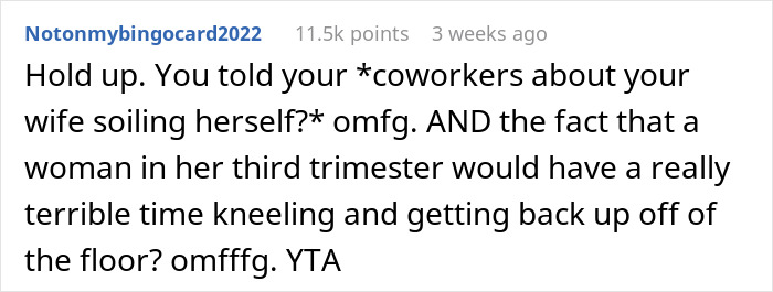 Man Asks If He Was Wrong Not To Help His Wife After She Had 'An Accident', Gets A Reality Check