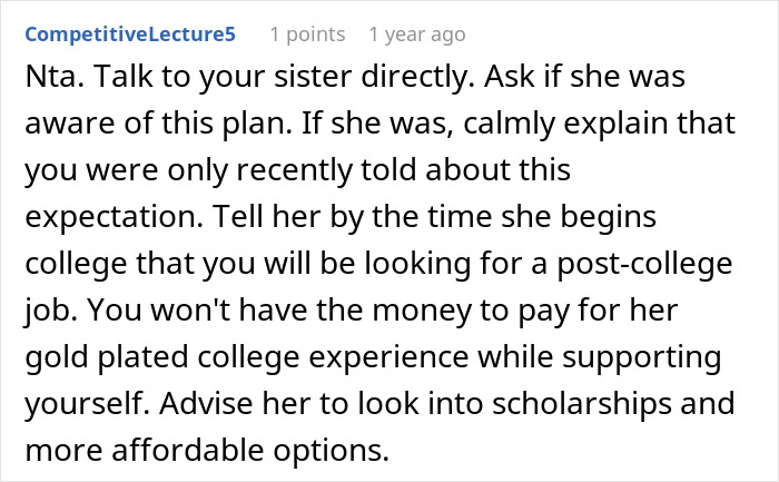 &ldquo;They Then Called Me A Jerk&rdquo;: Person Refuses Parents&rsquo; Request To Pay For Their Sister&rsquo;s College Tuition And Fees