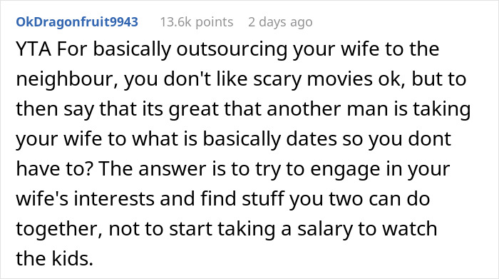 "You're Gonna Lose Her": Dad Expects To Be Paid For Babysitting Daughter While His Wife Hangs Out With Neighbor, The Internet Gives Him A Reality Check "You're Gonna Lose Her": Dad Expects To Be Paid For Babysitting Daughter While His Wife Hangs Out With Neighbor, The Internet Gives Him A Reality Check