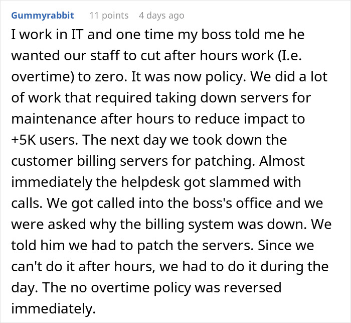 Boss Cuts Email Access For All Employees So He Doesn't Have To Pay Overtime, Regrets It When IT Worker Does Exactly That Boss Cuts Email Access For All Employees So He Doesn't Have To Pay Overtime, Regrets It When IT Worker Does Exactly That